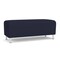 Lesro Siena Lounge Reception Loveseat Bench, Brushed Steel, OH Navy Upholstery SN6001 - alternate 1